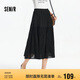 森馬（Semir）半身裙女松緊腰A字裙氣質(zhì)夏季2025拼接蕾絲波點長裙109325120005