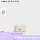 CHARLES&KEITH經(jīng)典菱格鏈條小方單肩斜挎包包女包生日禮物七夕禮物CK2-70160131 Cream奶白色 小包