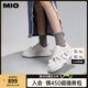 MIO【宋亞軒同款】米奧小白休閑鞋厚底板鞋運(yùn)動(dòng)情侶溶解女鞋男老爹鞋 白色 （李昀銳同款） 37