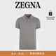 ZEGNA杰尼亞男裝麻灰色彈力棉質(zhì)短袖Polo衫麻灰色52 (L)偏小一碼