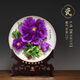 牡丹瓷盤(pán)擺件洛陽(yáng)高端精致家居陶瓷牡丹花擺件商務(wù)結婚禮物裝飾品 【11寸】紫氣東來(lái)