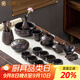 金鑲玉 陳詩(shī)佳老師手作 紫陶功夫茶具套裝家用整套陶瓷大套組送禮禮盒裝 18頭 昌盛榮華紫陶大套裝