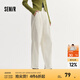 森馬[商場(chǎng)同款]休閑褲女簡(jiǎn)約寬松長(zhǎng)褲2024秋季新款顯瘦顯高錐形褲 奶白10501 L