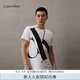 Calvin Klein Jeans夏季男女情侶中性ck純棉醒目大字母印花圓領(lǐng)短袖T恤J318471 YAF-白色 L （推薦150-165斤）