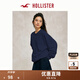HOLLISTER24春秋款經(jīng)典小海鷗抓絨落肩衛衣女裝KI352-4218 藍色 L (165/100A)