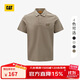 CAT卡特25夏季新品男士反光印花基礎LOGO設計翻領(lǐng)POLO衫短袖T恤