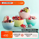 酷彩（Le Creuset）炻瓷創(chuàng  )意沙拉水果菜盤(pán)家用Sorbet系列 韓式米飯碗四件套10.5cm四件套