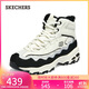 斯凱奇（Skechers）貝殼熊女鞋百搭高幫女靴厚底增高老爹鞋戶(hù)外休閑運動(dòng)鞋168026
