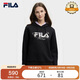 FILA斐樂(lè )官方女子連帽衛衣2025秋冬休閑舒適LOGO針織長(cháng)袖上衣
