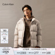 Calvin KleinJeans【防水】秋冬男士ck休閑絨領(lǐng)立領(lǐng)鴨絨羽絨服外套J326811 PED-奶茶咖 L