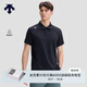 DESCENTE迪桑特TRAINING系列綜訓訓練運動男士短袖POLO衫秋季新品 BK-黑色 XL (180/100A)