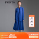 PORTS寶姿春夏新品女裝長袖長連衣裙LM8D086QWB011 深藍(lán)色 XS (2)