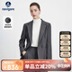 Navigare意大利小帆船女士通勤休閑西服簡(jiǎn)約利落西裝外套2331804506 灰 M 
