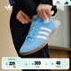 adidas「T頭鞋」STADT經(jīng)典時(shí)尚薄底運動(dòng)板鞋男女阿迪達斯三葉草   藍色/亮白/漢玉白   37