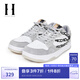 杰克·瓊斯（JACK&JONES）BSQ聯(lián)名款春季新款撞色拼接圖案貼布透氣打孔休閑鞋男鞋2251C8002 A42淺灰 單層 43