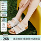 TOOMANYSHOES 延長(zhǎng)假期 25新款夏季勃肯拖鞋女外穿厚底一腳蹬情侶情人節(jié)女鞋 米白色 38