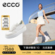 愛步（ECCO）休閑鞋女 厚底增高百搭平底鞋板鞋休閑運(yùn)動(dòng)鞋 街頭219613 石灰色/白色/稻黃色21961361220 36