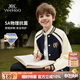 英氏（YEEHOO）男童外套兒童棒球服中大童裝學(xué)院休閑百搭時(shí)尚秋裝 藍色 165