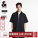 杰克·瓊斯（JACK&JONES） 春季新款簡(jiǎn)約百搭涼感泡泡紗面料略寬松尖領(lǐng)短袖襯衫男225104002