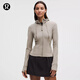 lululemon丨Define 女士短款連帽夾克 *Nulu? 芯吸 LW3IVYS 暖褐灰 S /6