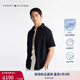 TOMMY HILFIGER【防曬速干】25新款夏季男舒適網(wǎng)眼吸濕透氣短袖襯衣襯衫男39254 藏青色DW5 S （推薦：120-135斤）