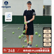 Navigare意大利小帆船女撞色通勤連衣裙短袖時(shí)尚POLO裙2322845501 藍 XL 