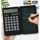 JCZS德國品牌2025新款計算器辦公商用可充電迷你便攜會(huì )計財務(wù)考試學(xué)習智能計算機帶手寫(xiě)板功能商務(wù)大中 (USB充電)翻蓋式計算器-黑色