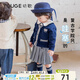 幼歌（YOUGE）嬰幼兒春季學(xué)院風(fēng)復古格紋百褶裙寶寶俏皮可愛(ài)半身裙潮 藍色 100 cm（建議身高90-110）