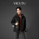 威可多（VICUTU）【蜂翼夾克】男士夾克時(shí)尚休閑外套VES24343997黑色 175/92A