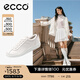 愛(ài)步（ECCO）板鞋女 時(shí)尚潮流百搭簡(jiǎn)約輕盈系帶牛皮休閑鞋 柔酷220263 HL 白色22026301007 38