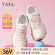 他她（TATA）云朵泡芙厚底慢跑鞋女休閑運(yùn)動鞋女老爹鞋秋WPC06CM4 白/銀（波紋款） 38