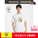 熱風(fēng)（Hotwind）卡通短袖T恤2025年夏季新款男士冒險熊插畫(huà)印花情侶T恤 04白色 M