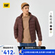 CAT卡特新品三防面料男士戶外休閑絎線羽絨服 淺褐色 2XL