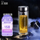 希諾（HEENOOR） 雙層玻璃杯男士辦公高檔送禮禮盒泡茶濾網(wǎng)耐高溫大容量商務(wù)水杯 經(jīng)典-適中適量345ml