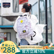 JANSPORT杰斯伯雙肩包背包書(shū)包男女休閑學(xué)生校園 4QUJ7X7 月球表面-側袋+隔層