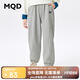 MQD童裝男大童秋季學(xué)院風(fēng)運(yùn)動(dòng)休閑針織長(zhǎng)褲 淺麻灰 140