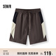 森馬（Semir）[商場(chǎng)同款]休閑短褲男撞色拼接沙灘褲25夏季褲子寬松101325125129