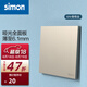 西蒙（SIMON）開關(guān)插座 i6air系列香檳金色 超薄鋼底板家用86型墻壁暗裝開關(guān) 空白面板