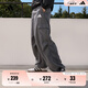 adidas速干防曬UPF50+寬松多口袋運(yùn)動(dòng)褲傘兵褲阿迪達(dá)斯輕運(yùn)動(dòng)   深灰   M