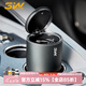 3W車載杯架紙巾筒創(chuàng)意車內(nèi)衛(wèi)生抽紙盒輕奢高級(jí)圓筒垃圾桶雜物收納盒 【杯架款】垃圾桶/配垃圾袋