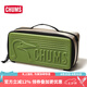 CHUMS洽洽鳥硬殼包戶外收納包露營(yíng)野營(yíng)多功能休閑相機(jī)鏡頭手提包帶隔板 L碼-綠色CH62-1824-M103 OS（不帶肩帶）