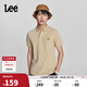 Lee標準版防曬紫外線(xiàn)刺繡logo涼感短袖男女同款情侶polo衫休閑潮