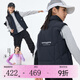 onmygame【特氟龍三防】男童女童羽絨服馬甲輕量戶外新款秋冬裝安心絨外套 暗夜黑 170