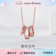 周大生三環(huán)小蠻腰項(xiàng)鏈純銀女生輕奢小眾鎖骨鏈高級感首飾七夕禮物