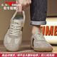 公牛世家男鞋2025新款秋冬季百搭德訓鞋子男士運動(dòng)板鞋軟底復古阿甘休閑鞋 杏棕【四季款單鞋】GN124101423 41 （運動(dòng)鞋碼）