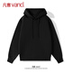 凡客誠品（VANCL）連帽衛衣男春秋新款百搭休閑上衣服男士大碼運動(dòng)長(cháng)袖 黑色 XL