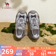 駱駝登山鞋男透氣網(wǎng)面撞色厚底丑萌戶外鞋 L25S255130M 灰色 43 