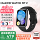 華為手表watch fit2智能運動健康管理藍牙通話NFC門禁交通支付血氧心率睡眠送男女友禮物手表3gt45pro 幻夜黑色+送定制表帶+高清貼膜*2