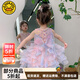 G.DUCKKIDS小黃鴨洛麗塔公主裙兒童夏裝女童連衣裙夏季女寶寶蓬蓬裙生日禮服 粉紫色 120 建議5~6歲【110-120】