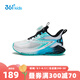 361度童鞋男童跑鞋2025夏季新款小童透氣網(wǎng)面撞色旋鈕扣運動鞋 361度白/湖水綠色/碧湖藍色 32